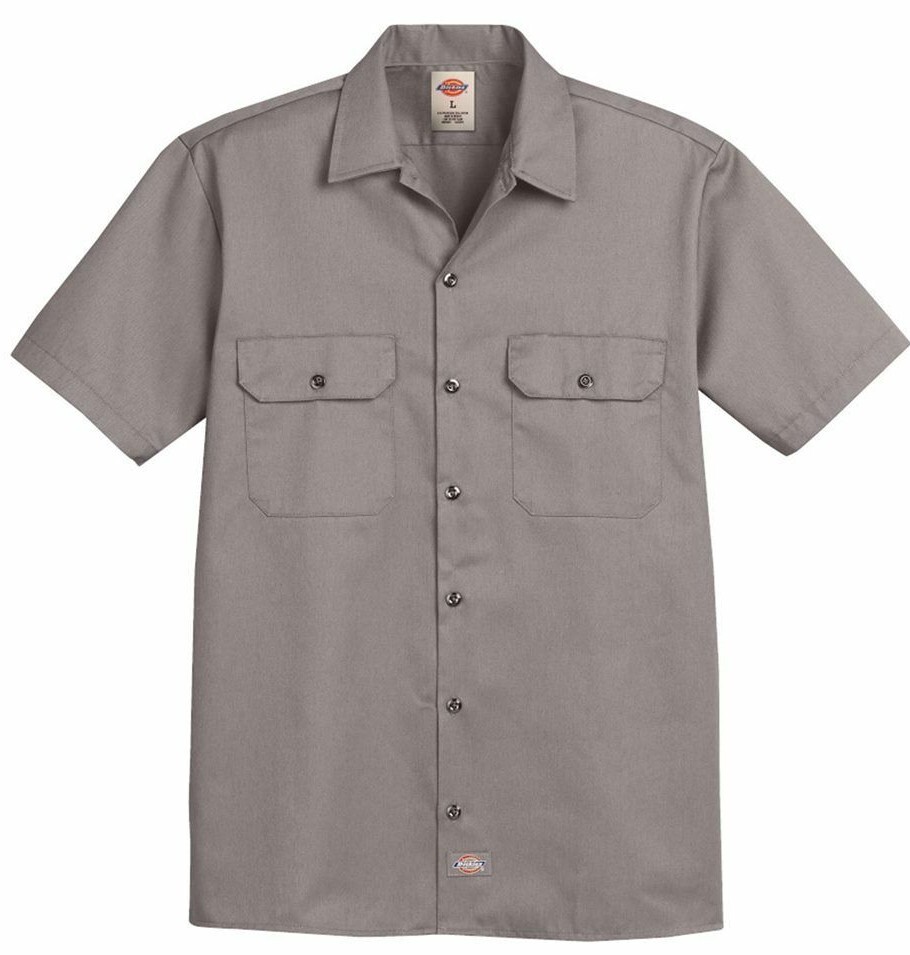 Dickies Men’s Size S-2XL 3XL 4XL 5XL Short Sleeve Work Shirt Shop Mechanics 1574