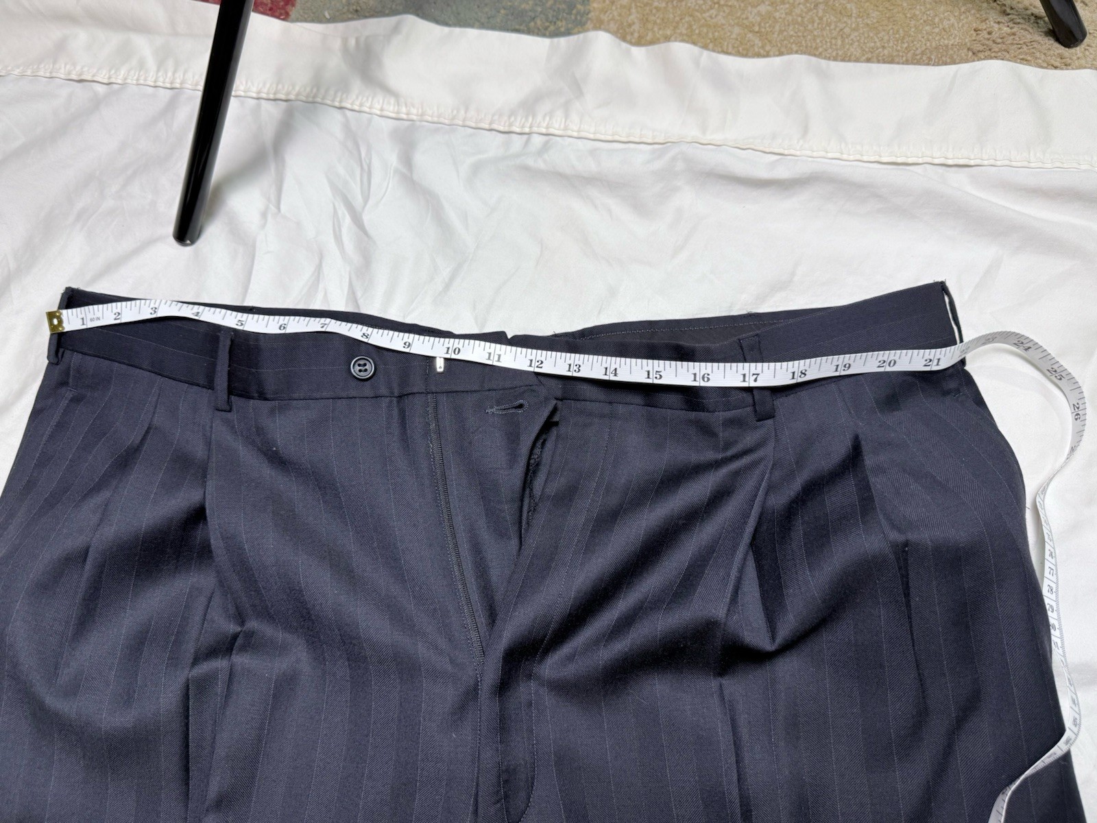 Vito Rufolo Suit Mens 48R 43×28 Made in Italy Lessona Super 100s 2 Piece Cuffed