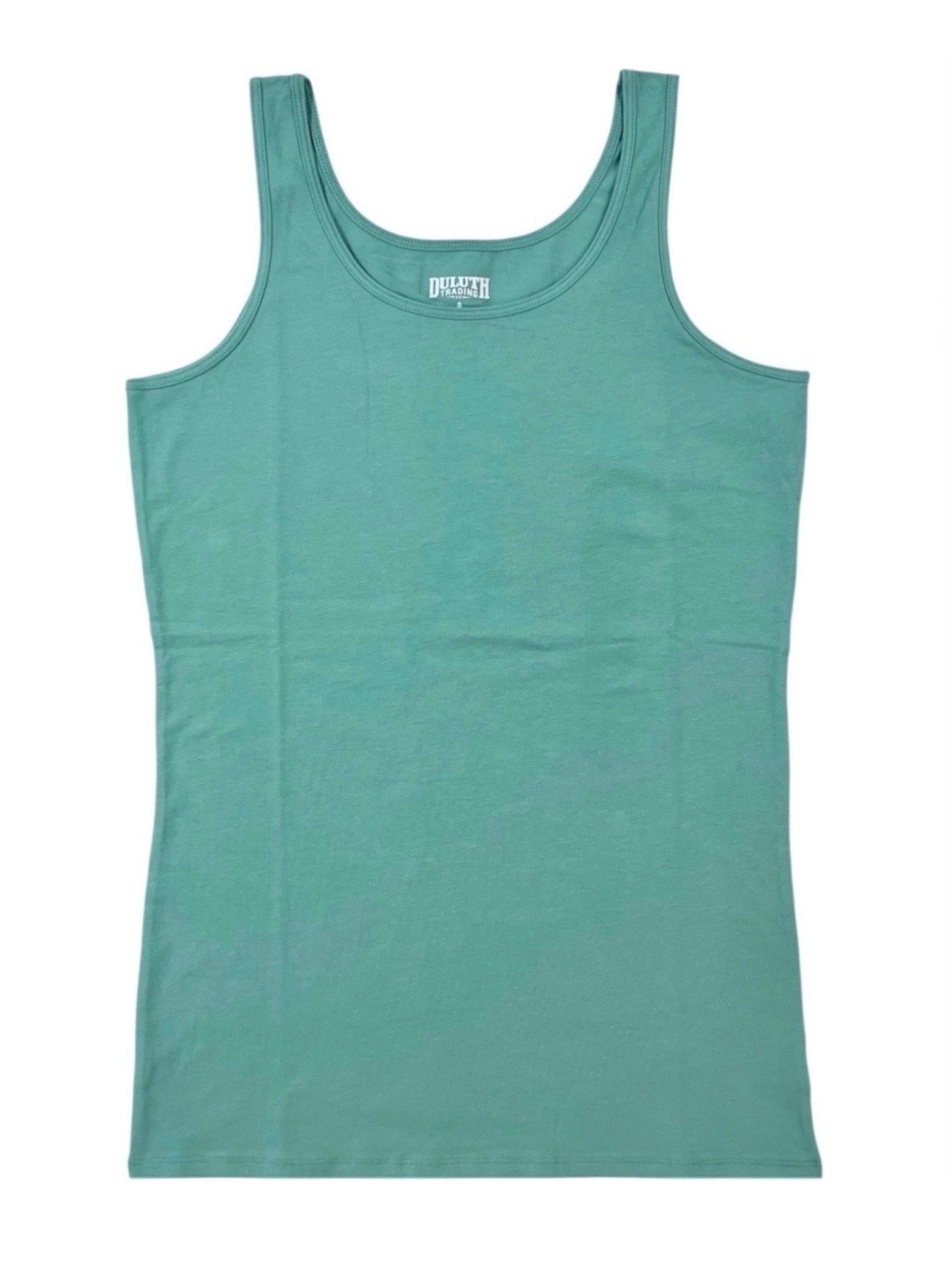 Duluth Trading Company Womens No-Yank Tank Wide Strap/ Sage Size Medium NWT
