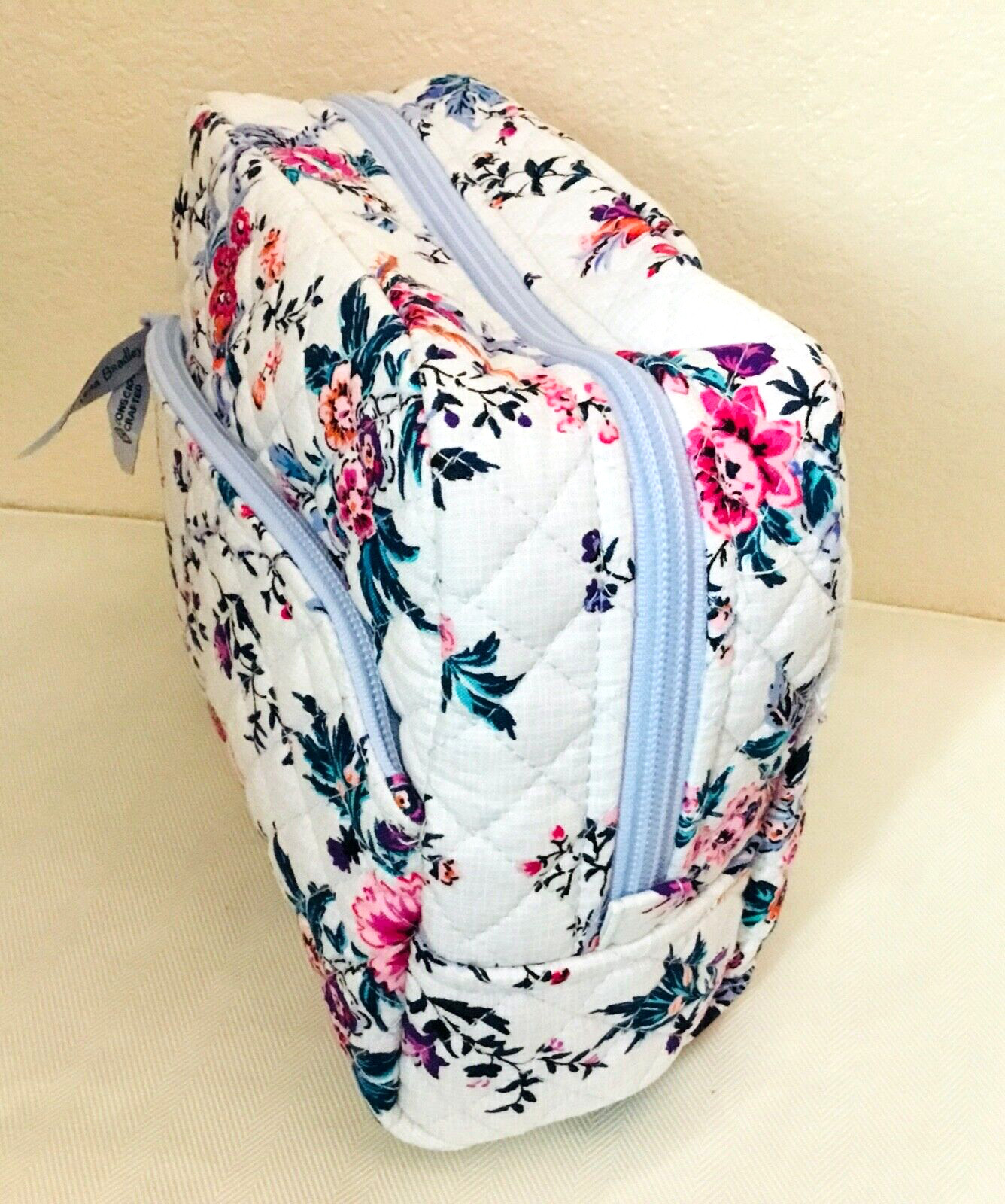 Vera Bradley ~ “Magnifique Floral” ~ Large Cosmetic Bag ~ Cotton ~ NWT