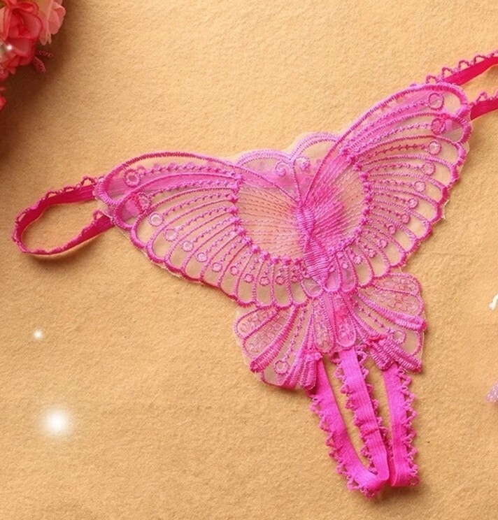 Crotchless Panties – SexyLingerie – Womens Underwear – Butterfly Shape G-String