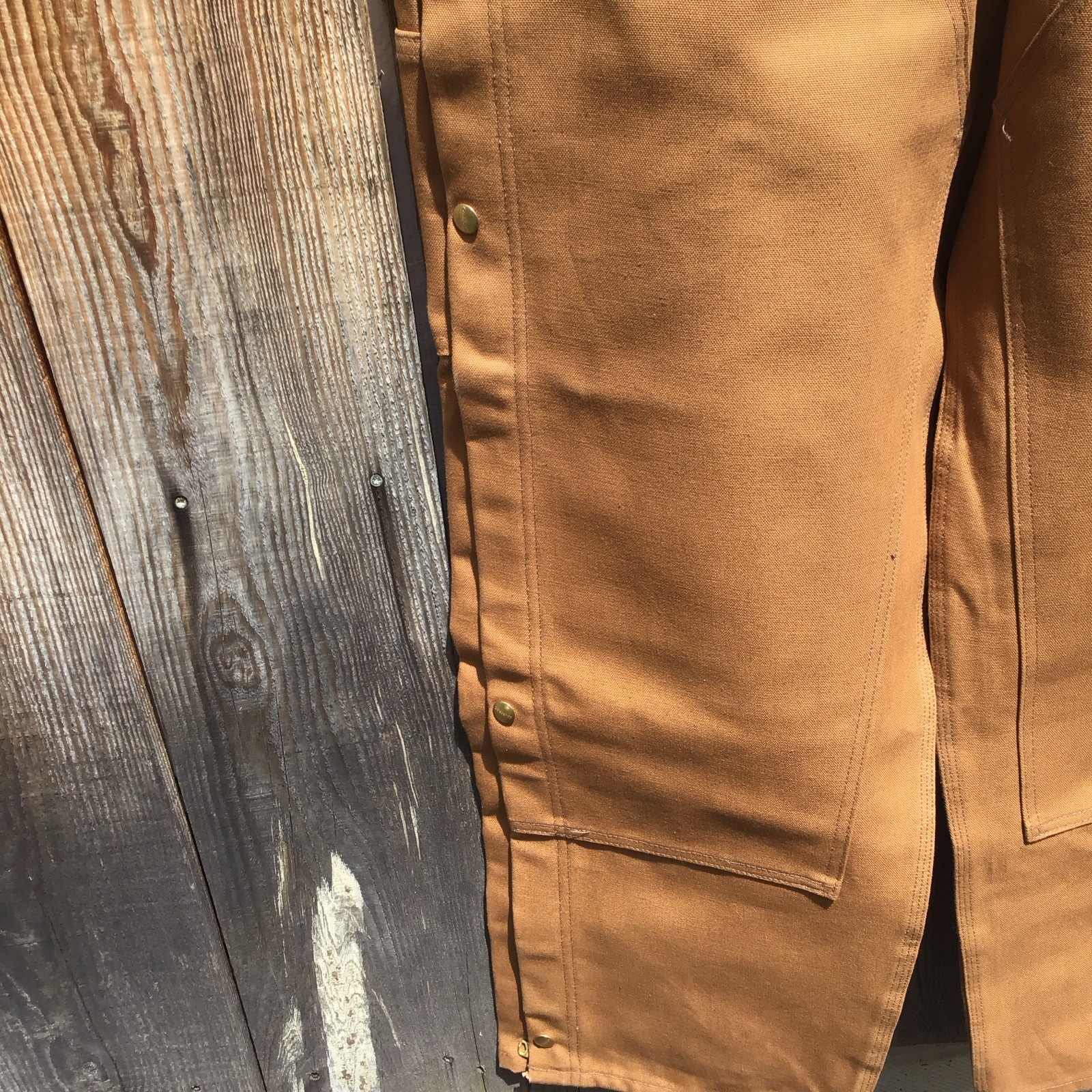 Carhartt R37 BRN Duck Zip to Thigh Bib Overalls Unlined Size 40 X 32 NEW NOS
