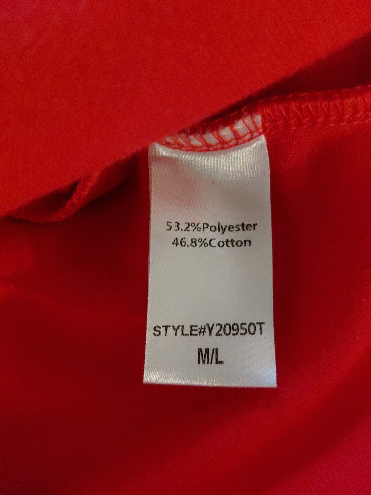 Pomander Tunic Size L Red Stand Collar Good Condition Returns Accepted