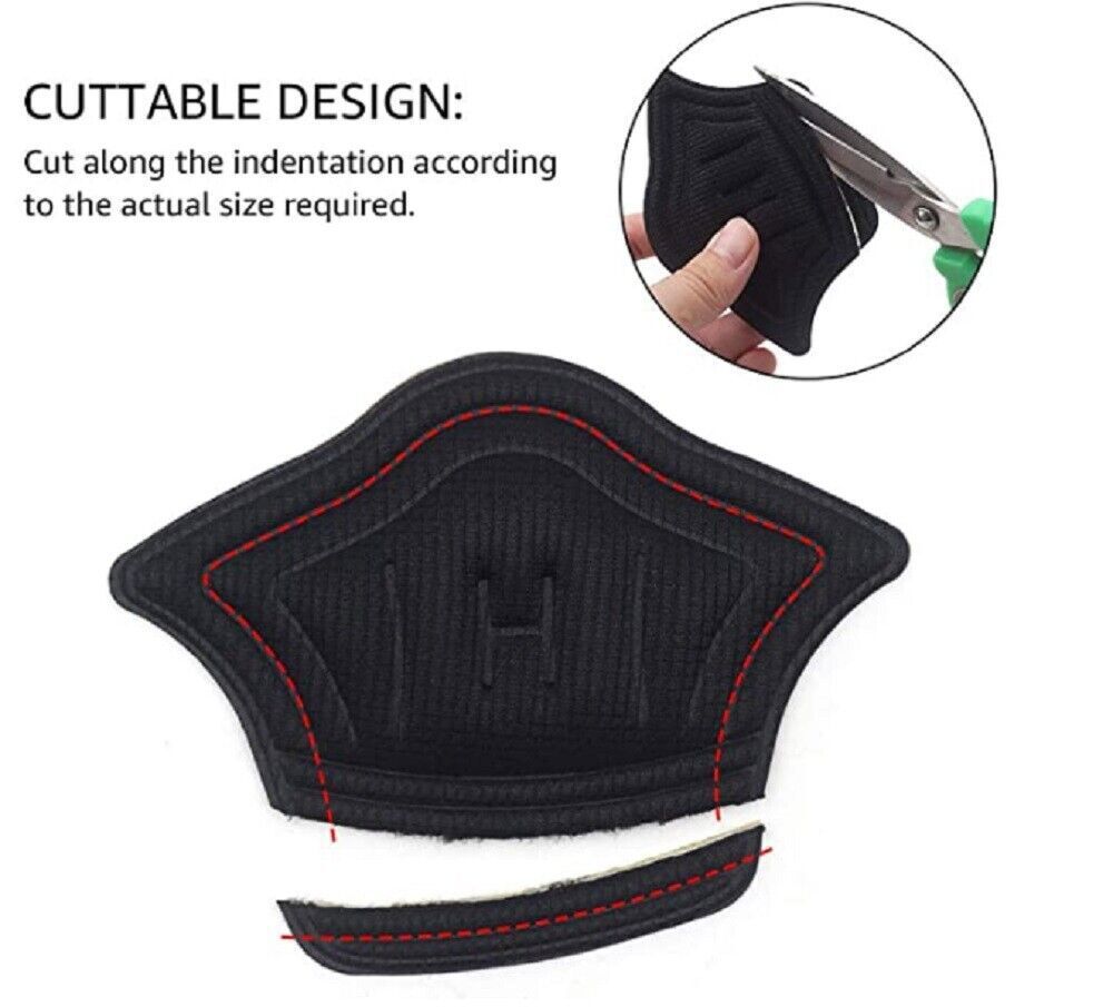 1-4 Pack Heel Grips for Loose Shoes Heel Cushion Pads No-Slip Shoe Inserts Half
