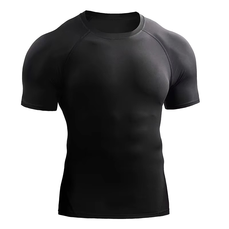 Men Compression T-Shirt Summer Sports Running Quick Dry Fitness Tee Gym Top Gift