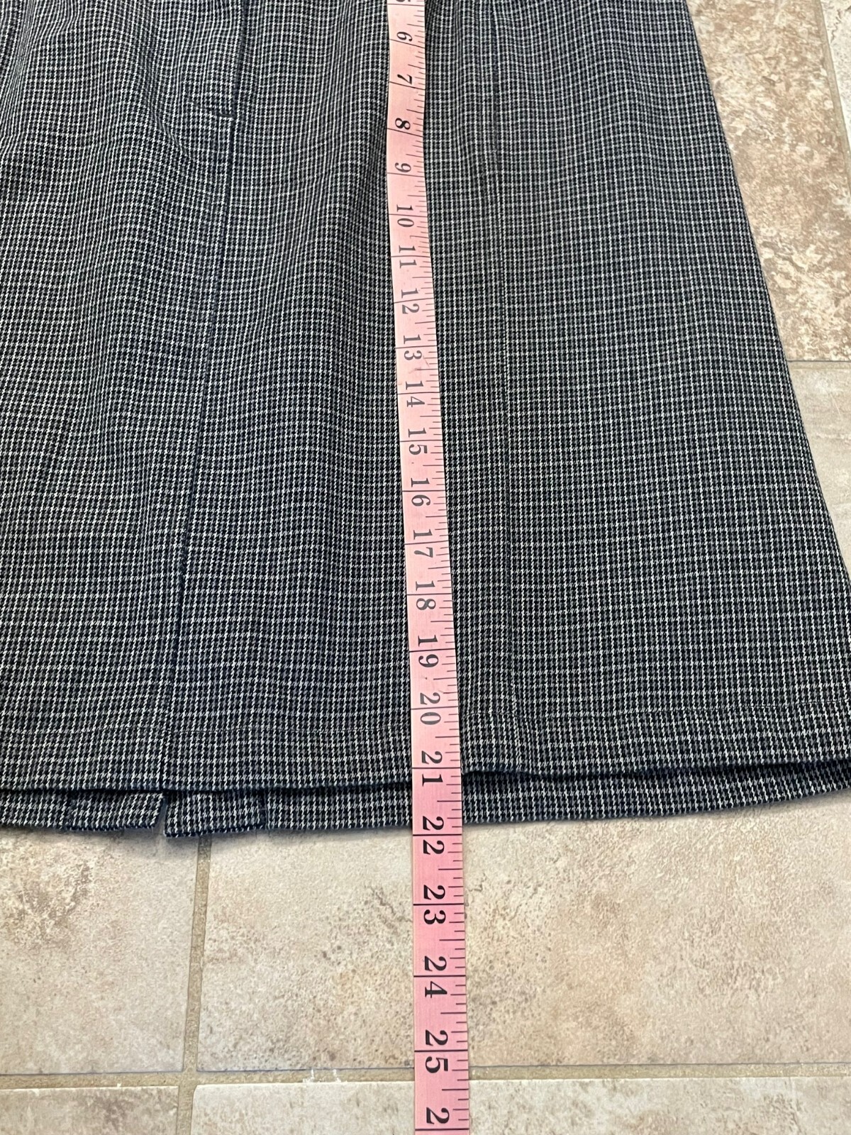 Valerie Stevens Womens Pencil Skirt Natural Blend Cotton Size 16