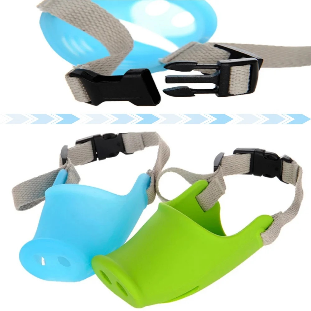 Pig Nose Breathable Mask for Puppy Cute Funny Doggy Anti-Bite Mask Adjustable Pr