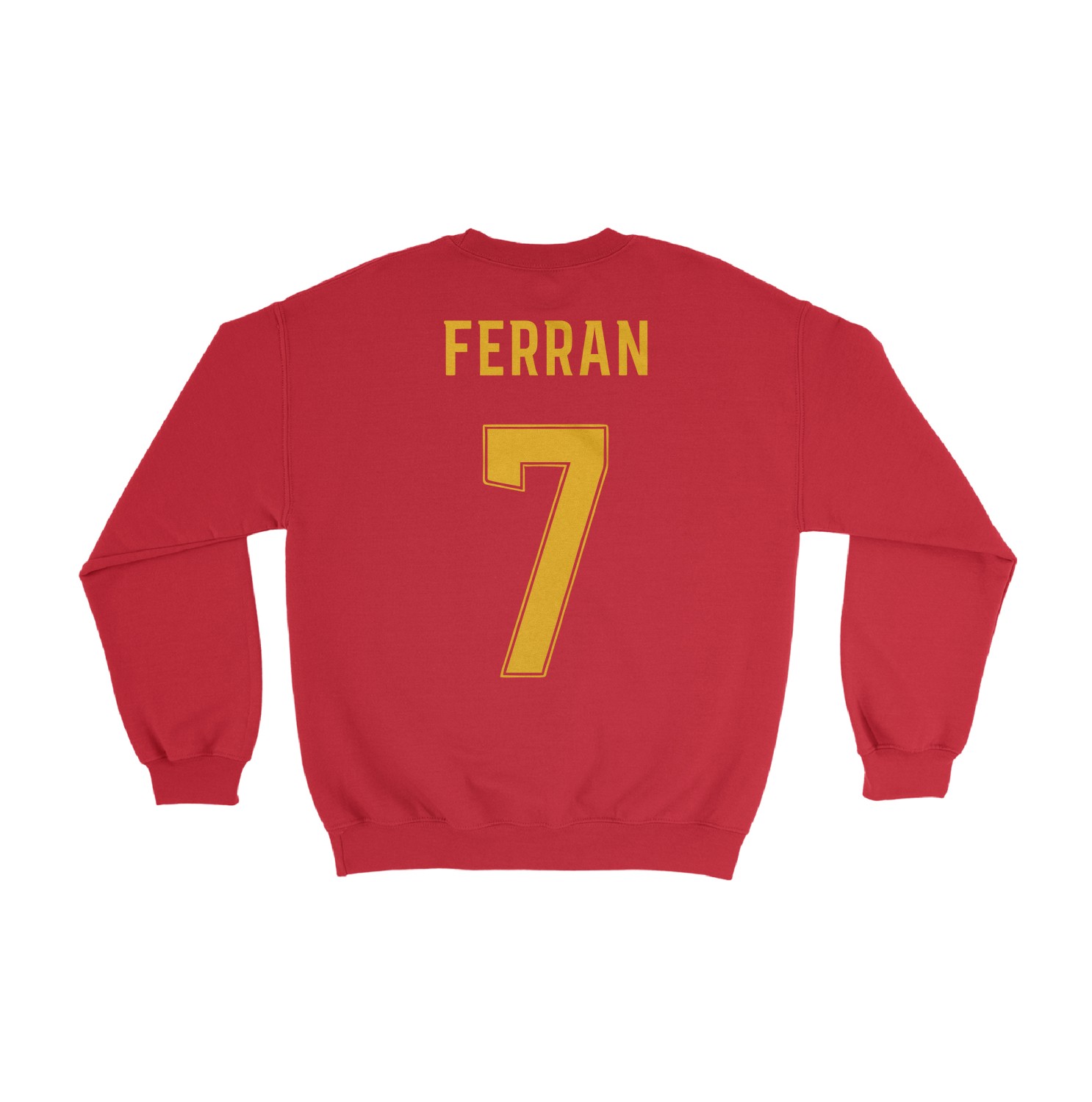 Spain Soccer Pride Ferran 7 Two-Sided Tribute Unisex Crewneck Sweatshirt
