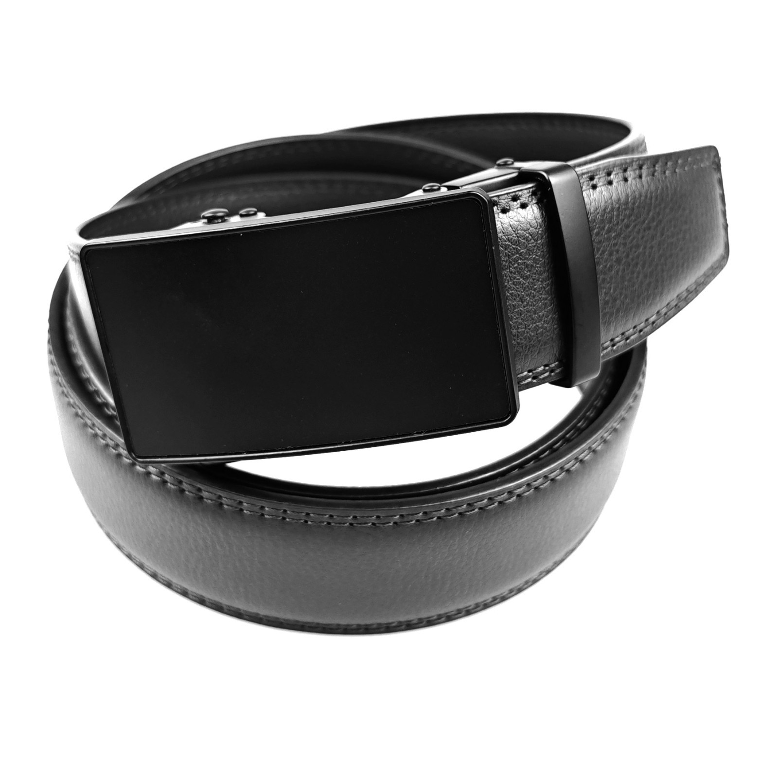 Genuine Leather Mens Ratchet Belt Belts For Men Adjustable Automatic Buckle Ta