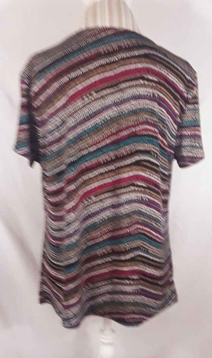 TA 1-23 GEORGE Stretch multicolor XL ladies short sleeve top