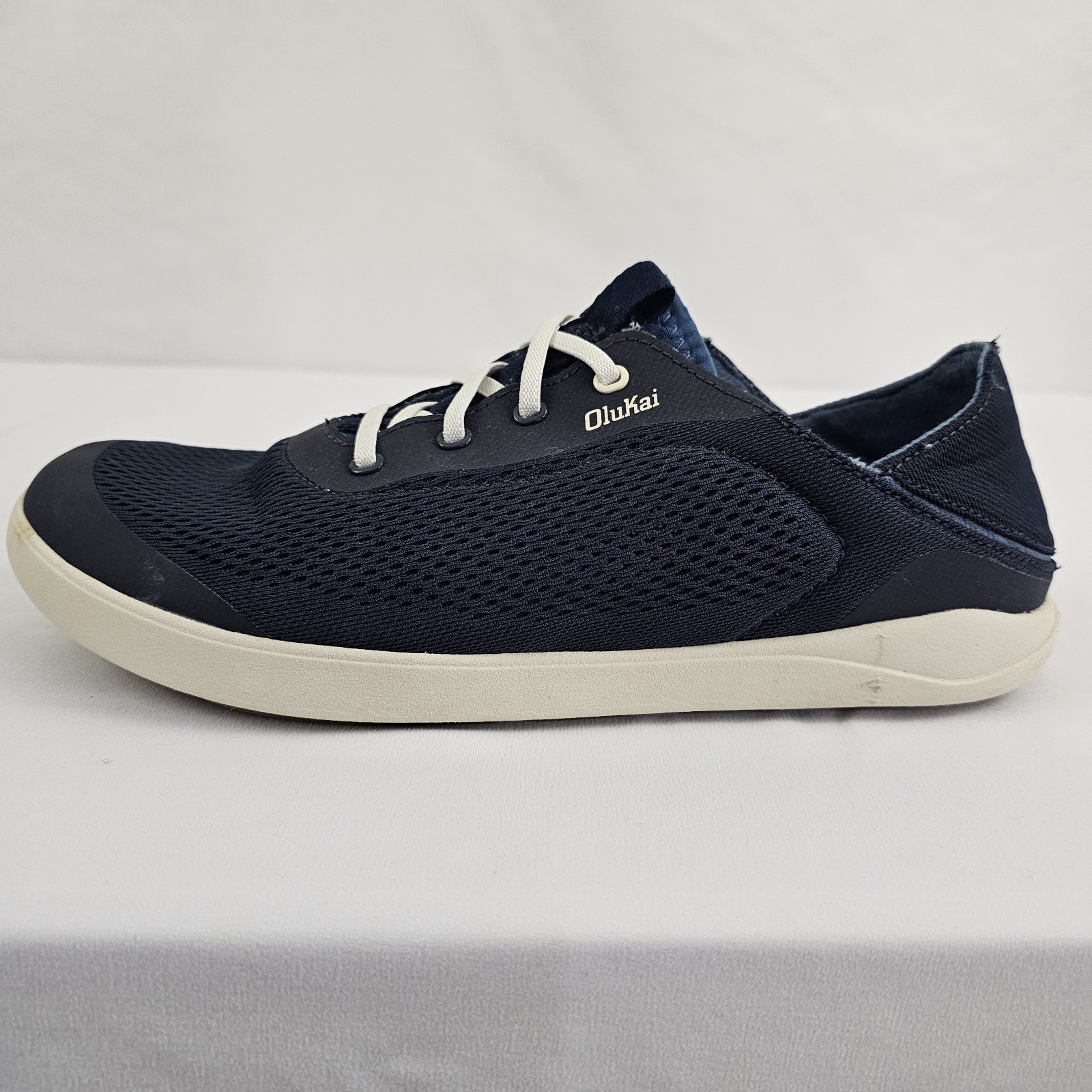OluKai Moku Pae Boat Shoes Blue Mesh Lightweight Sneakers 10472-DE18 | Men’s 9.5