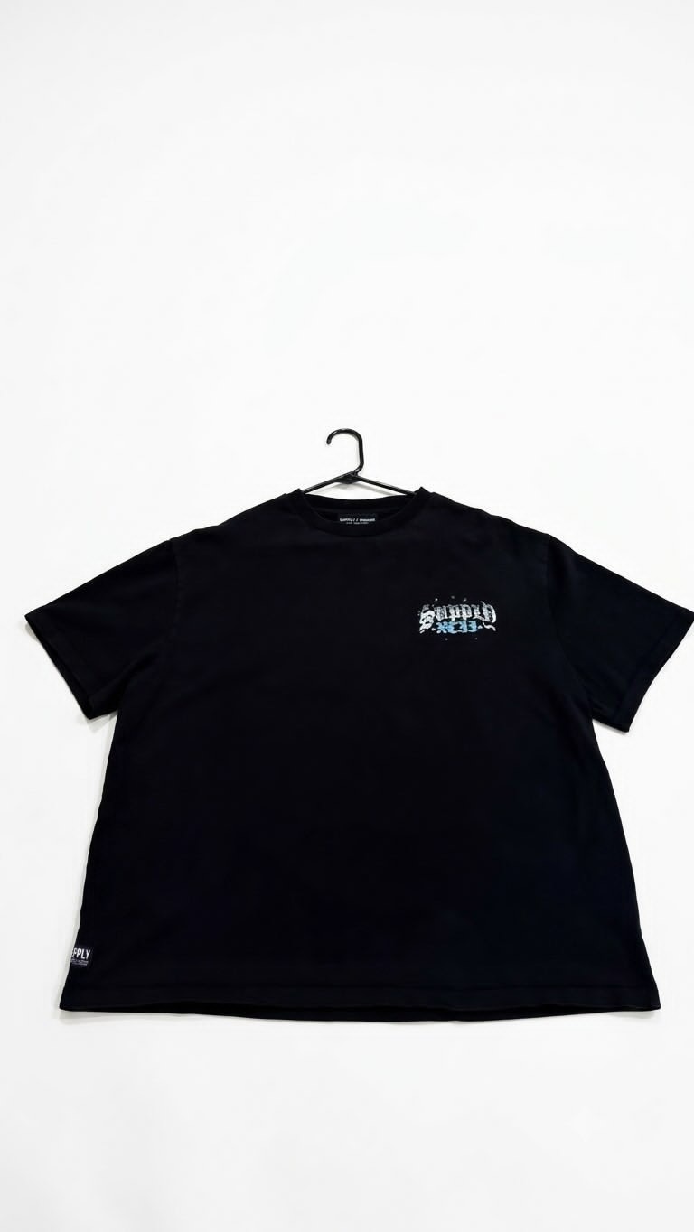 Supply & Demand NYC Cherub Graphic T-Shirt Black Mens Size XL Vintage Style