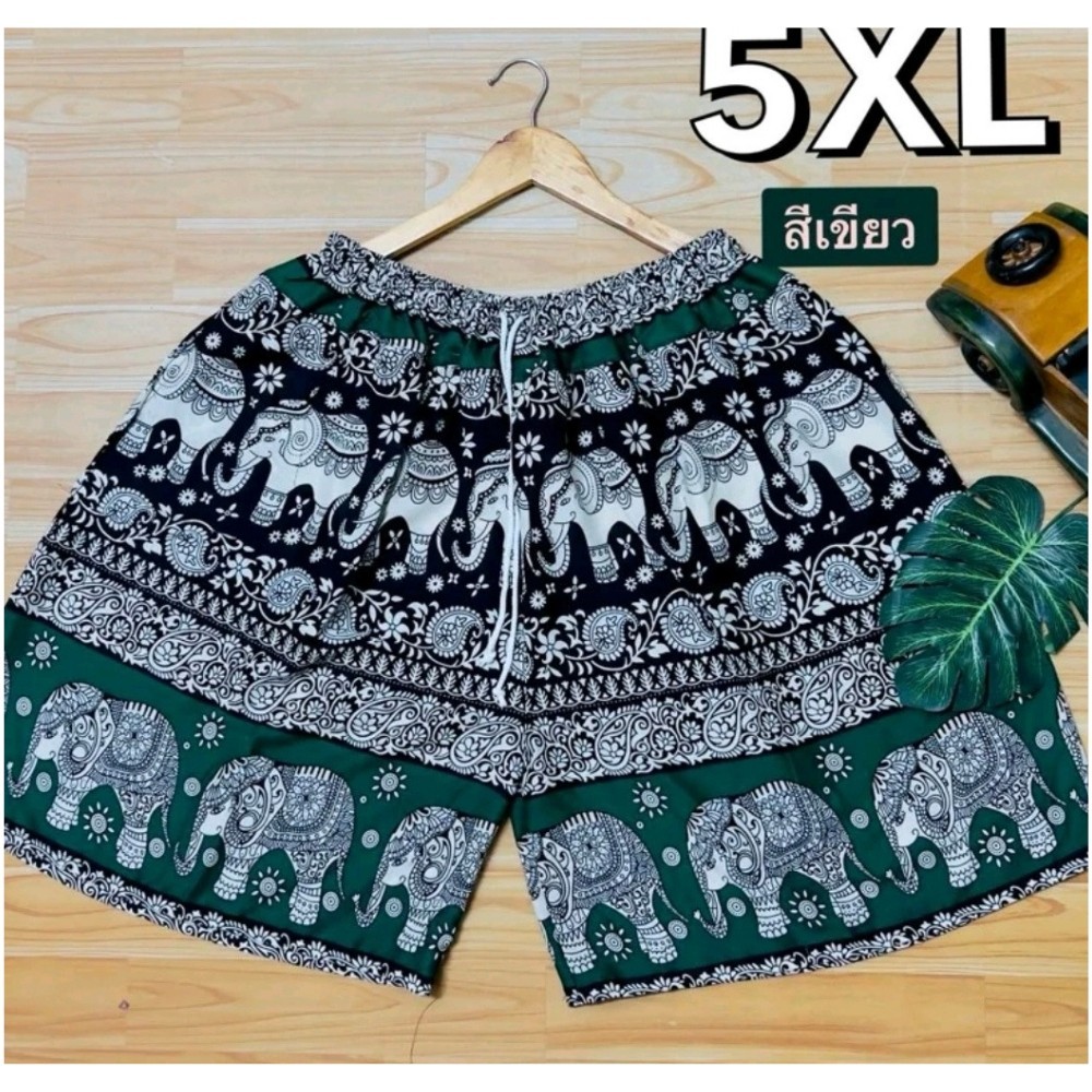 Thai elephant print shorts for women and men available in multiple sizes.perfect