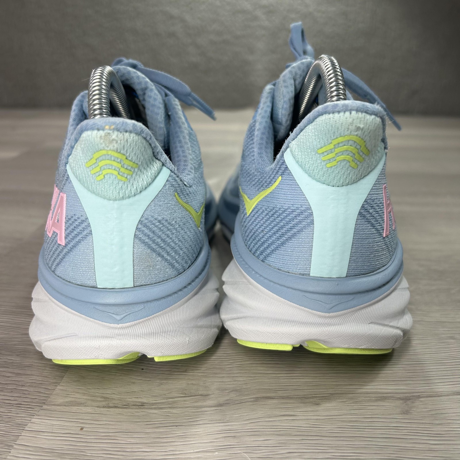 Hoka One One Clifton 9 Running Shoes Womens Size 8.5 Blue Cushioned 1127896 DNK