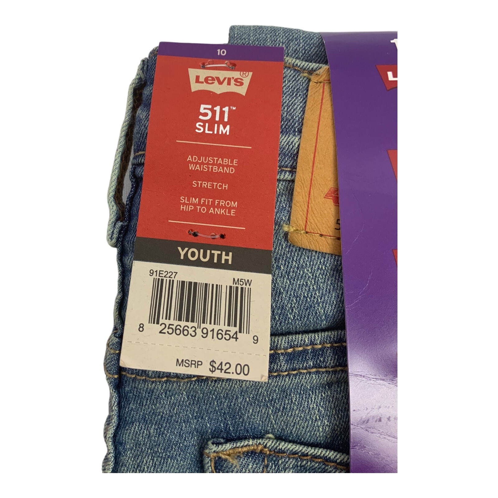 Levi’s Boy’s 511 Modern Slim Flex Stretch 5 Pocket Jeans