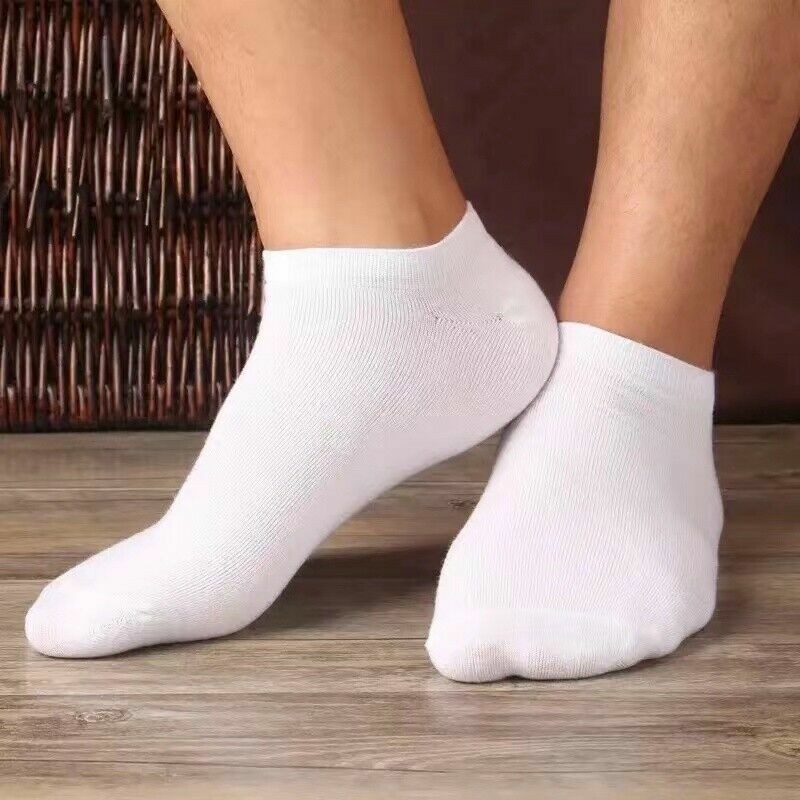 Lot 12 Pairs Mens Womens Ankle Socks Sport Cotton Crew Socks Low Cut Invisible