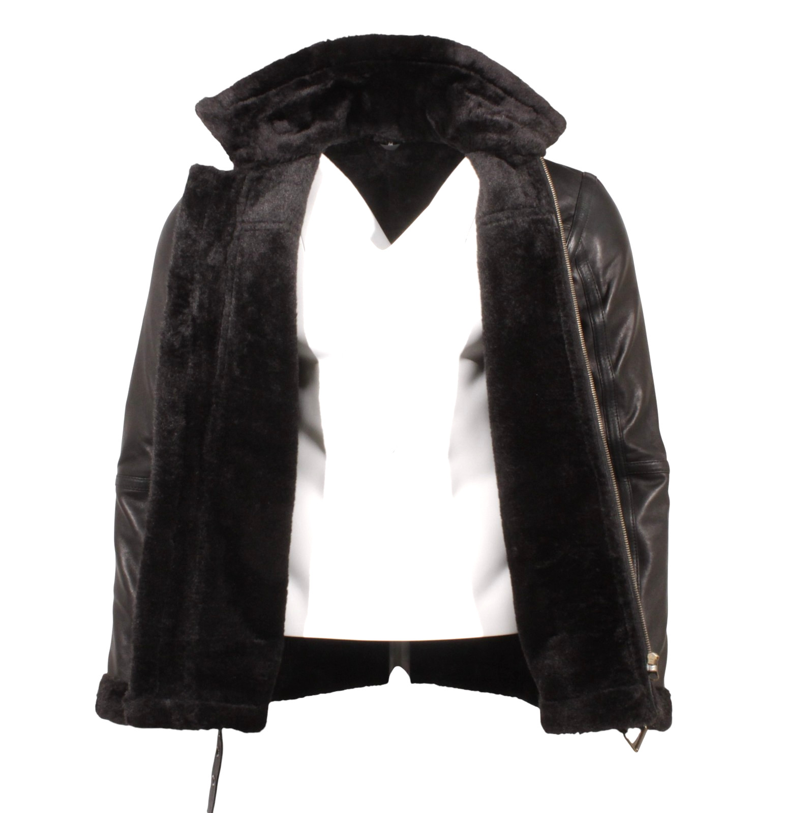 RAF Aviator B3 Bomber Jacket Men Real Sheepskin Leather Flying Pilot Jacket Coat