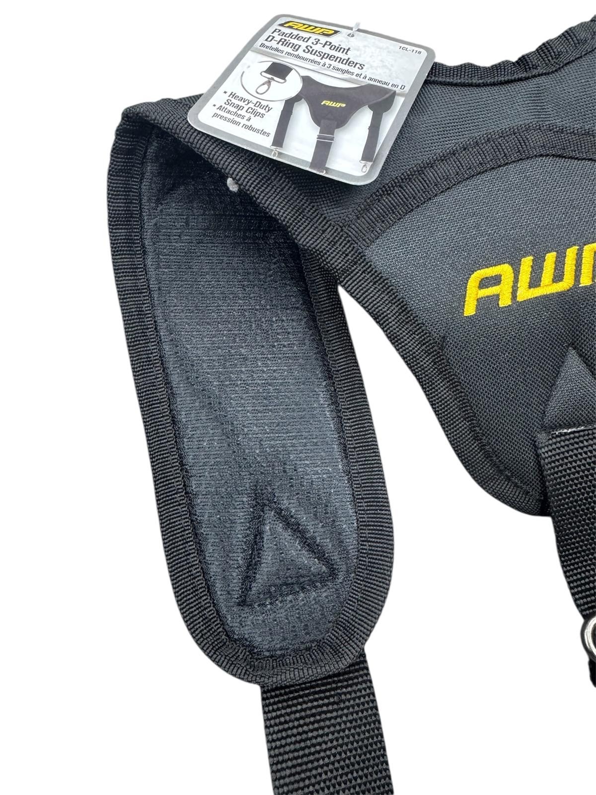 AWP Adjustable Padded 3-Point D-Ring Polyester Suspenders 1CL-118