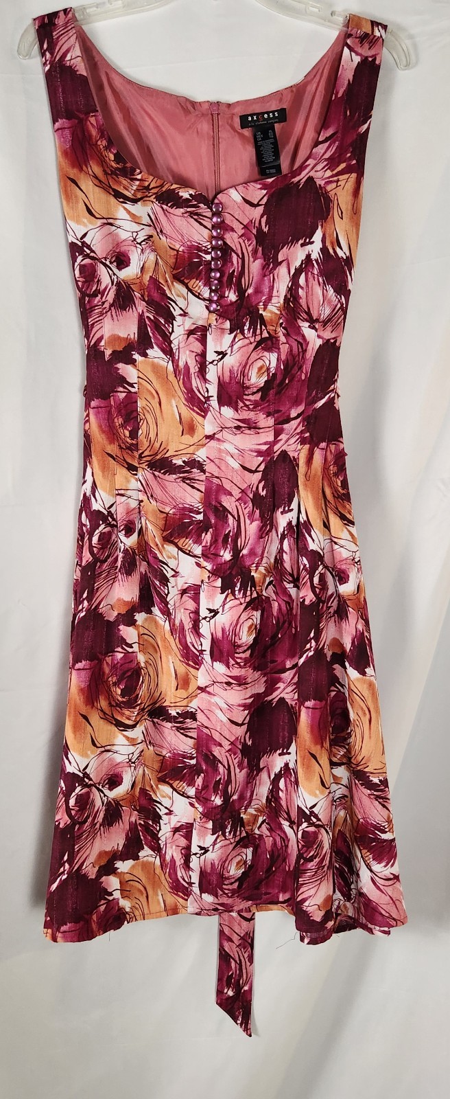 Liz Claiborne Axcess Floral Tie Back Waist Classic/Old-Money Sundress XL
