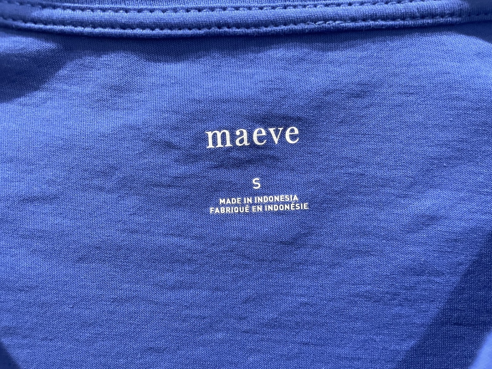 Maeve royal blue cropped tee – Size Small – Retail $58 – Anthrolpologie