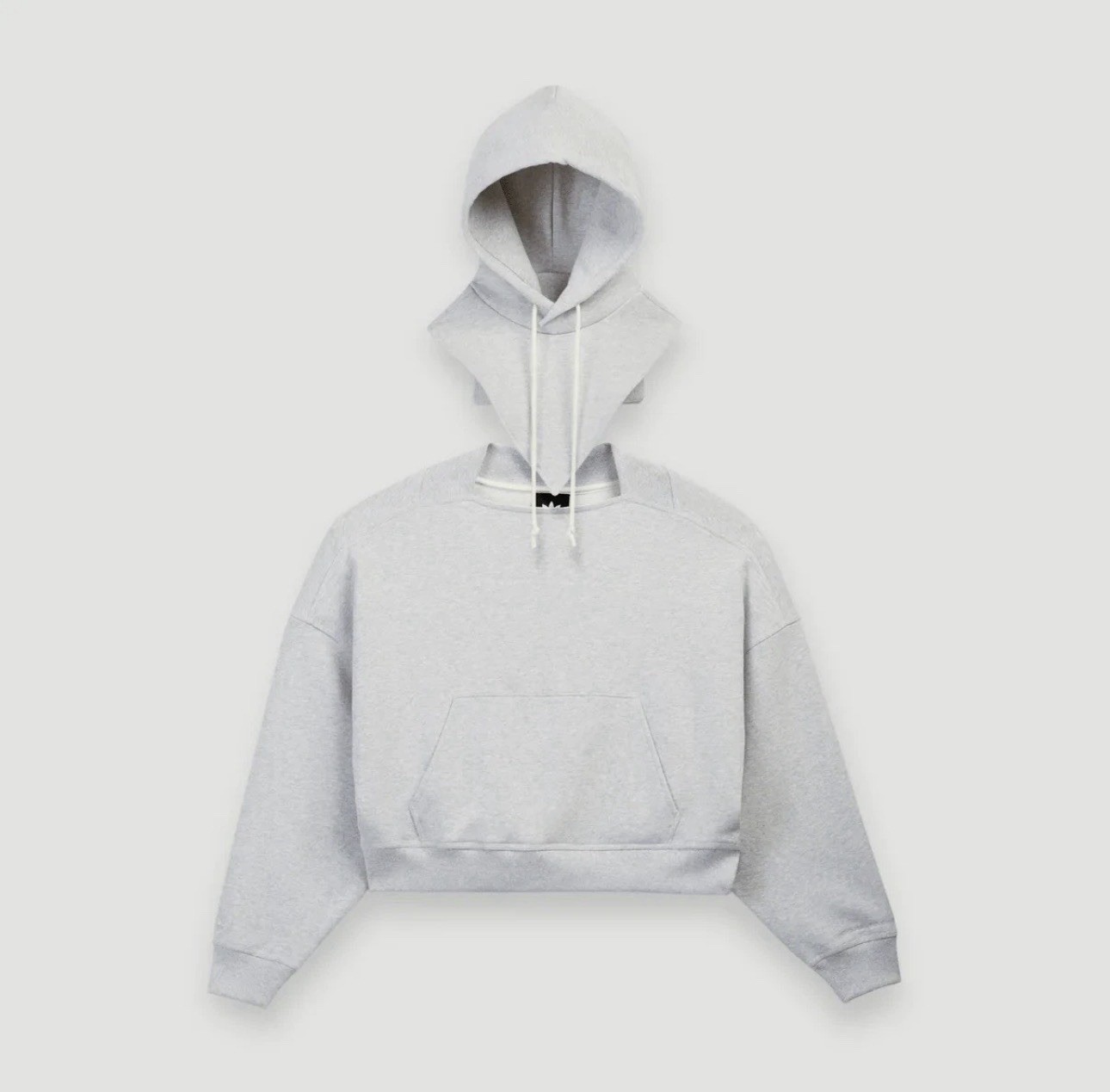 BAD BUNNY CREWNECK & HOODED BALACKLAVA LIGHT GREY XS IN HAND FAST SHIPPING
