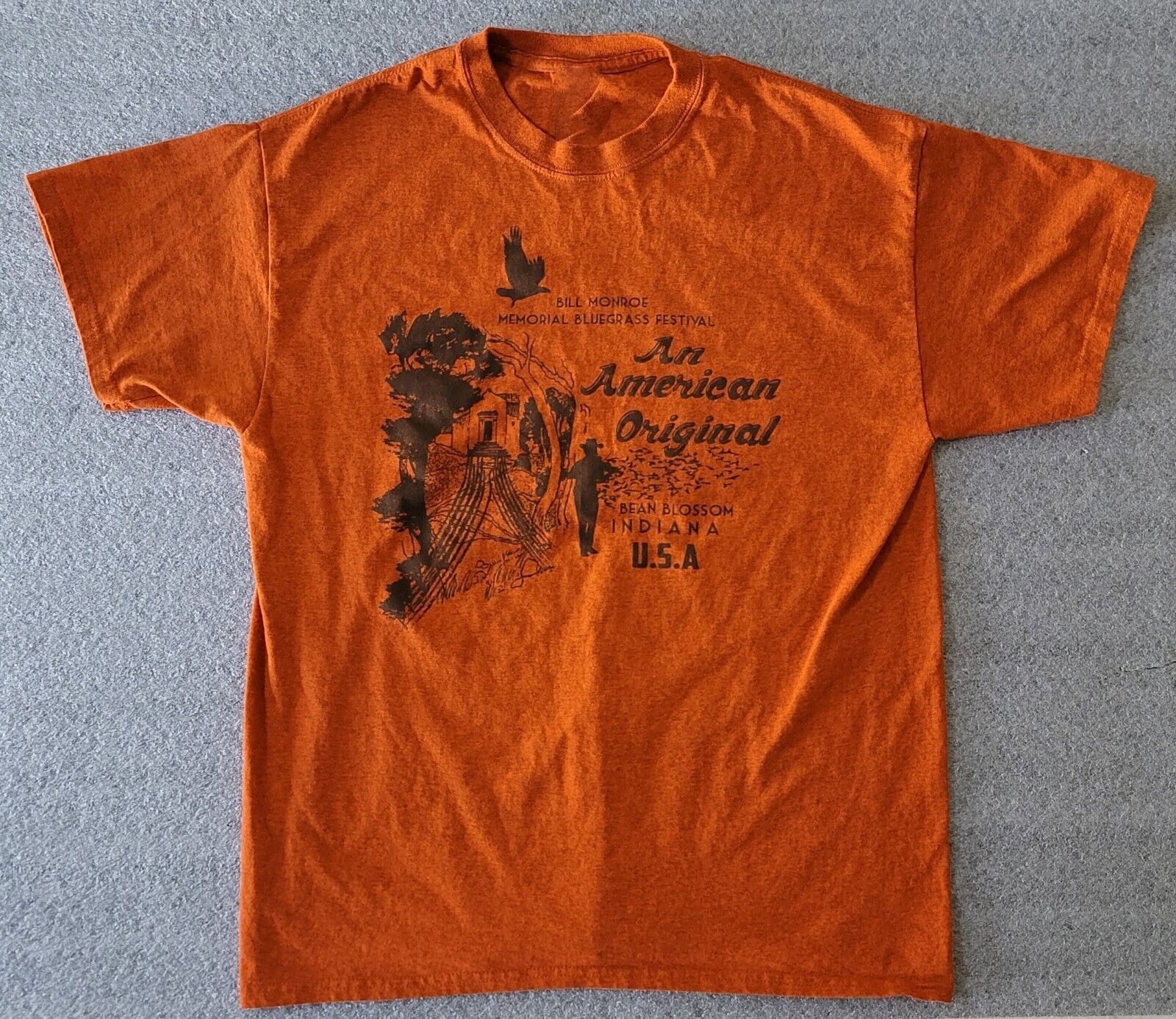 Bill Monroe Memorial Bluegrass Festival Shirt Classic Orange S-5XL LI071