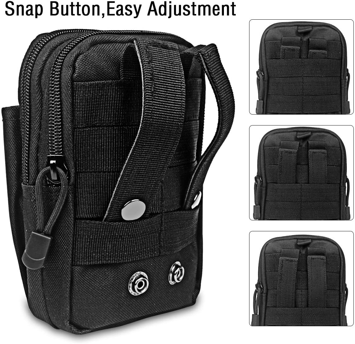 Tactical Molle Pouch Bag Waist Pack for Hiking Camping Cell Phone Holster Holder