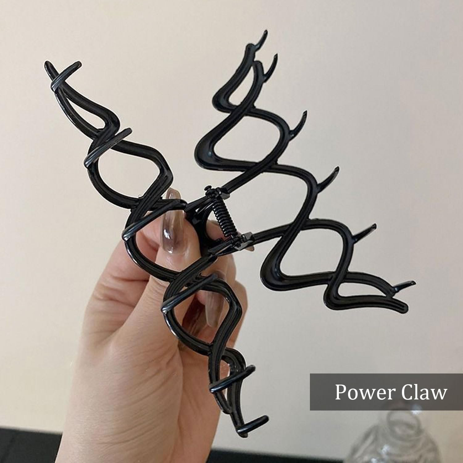 Wave Metal Hair Claw Clips, 1Pcs Hair Claw Clips for Thin Thick Hair Accessories