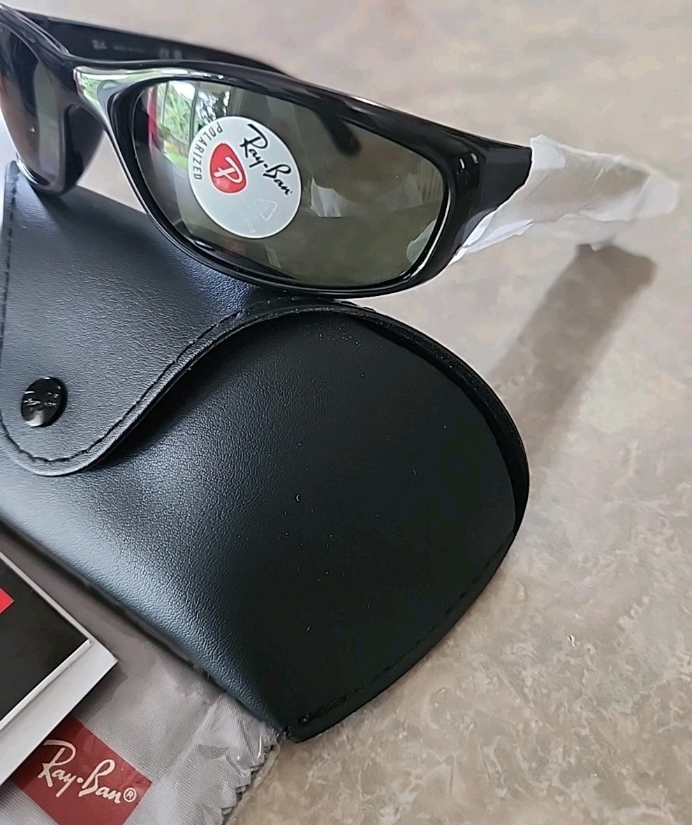 Ray-Ban Polarized Small Predator Active Lifestyle Sunglasses RB4115 601/9A Wrap