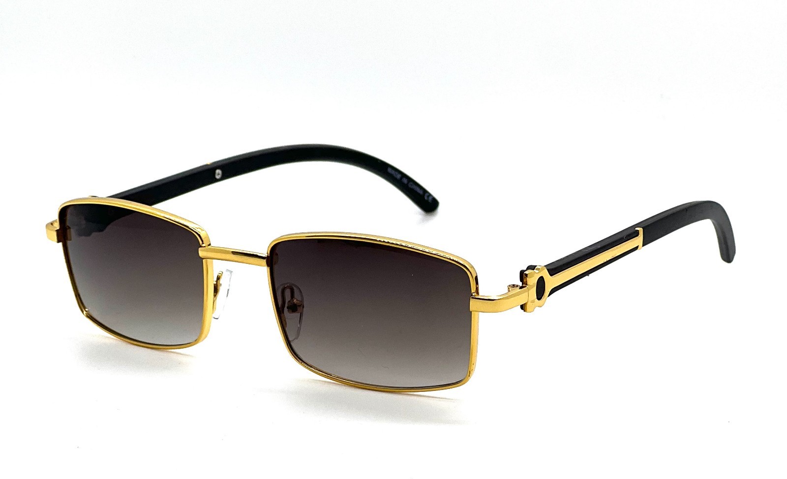 Sunglasses Men Rectangular Classy Fashion Trendy 80’s 90’s Casual Male Lentes
