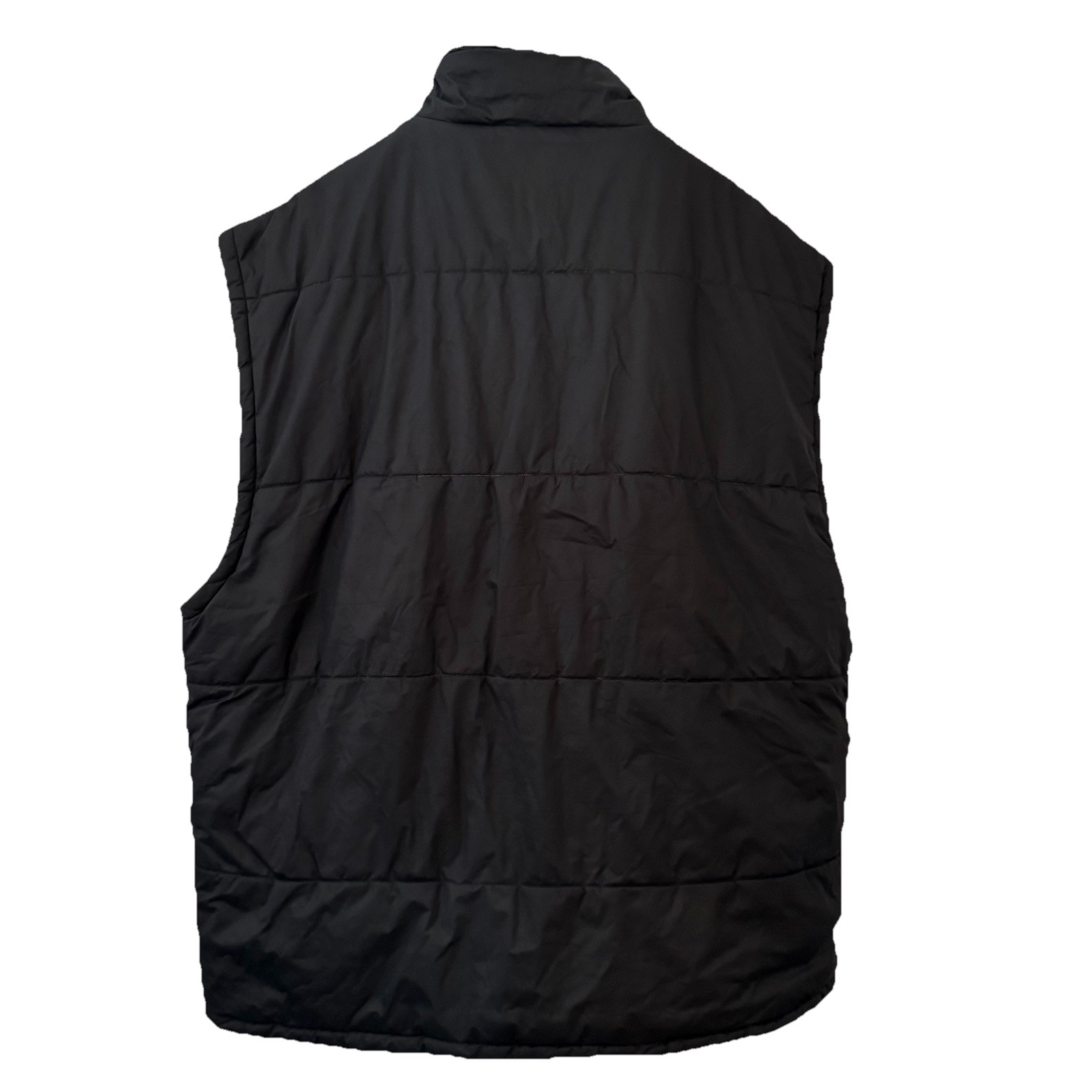 Pro Club Men’s Black Full Zip Stand-Up Collar Vest 7XL Big & Tall