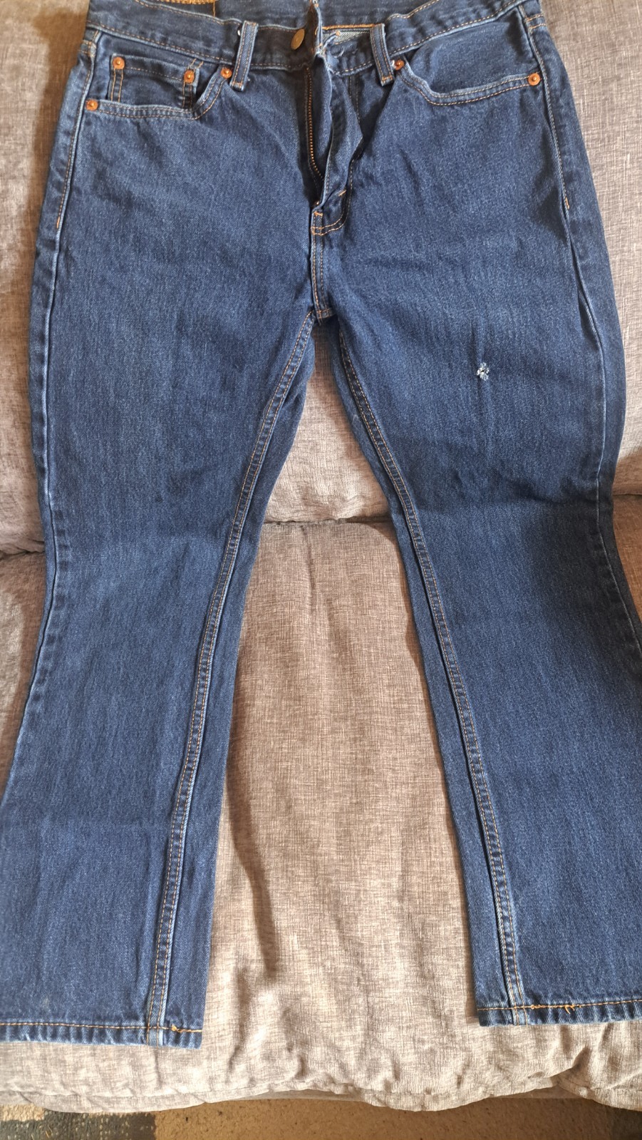 Levis 505 Regular Fit Mens Jeans Dark Indigo Blue 30 x 30 *see description