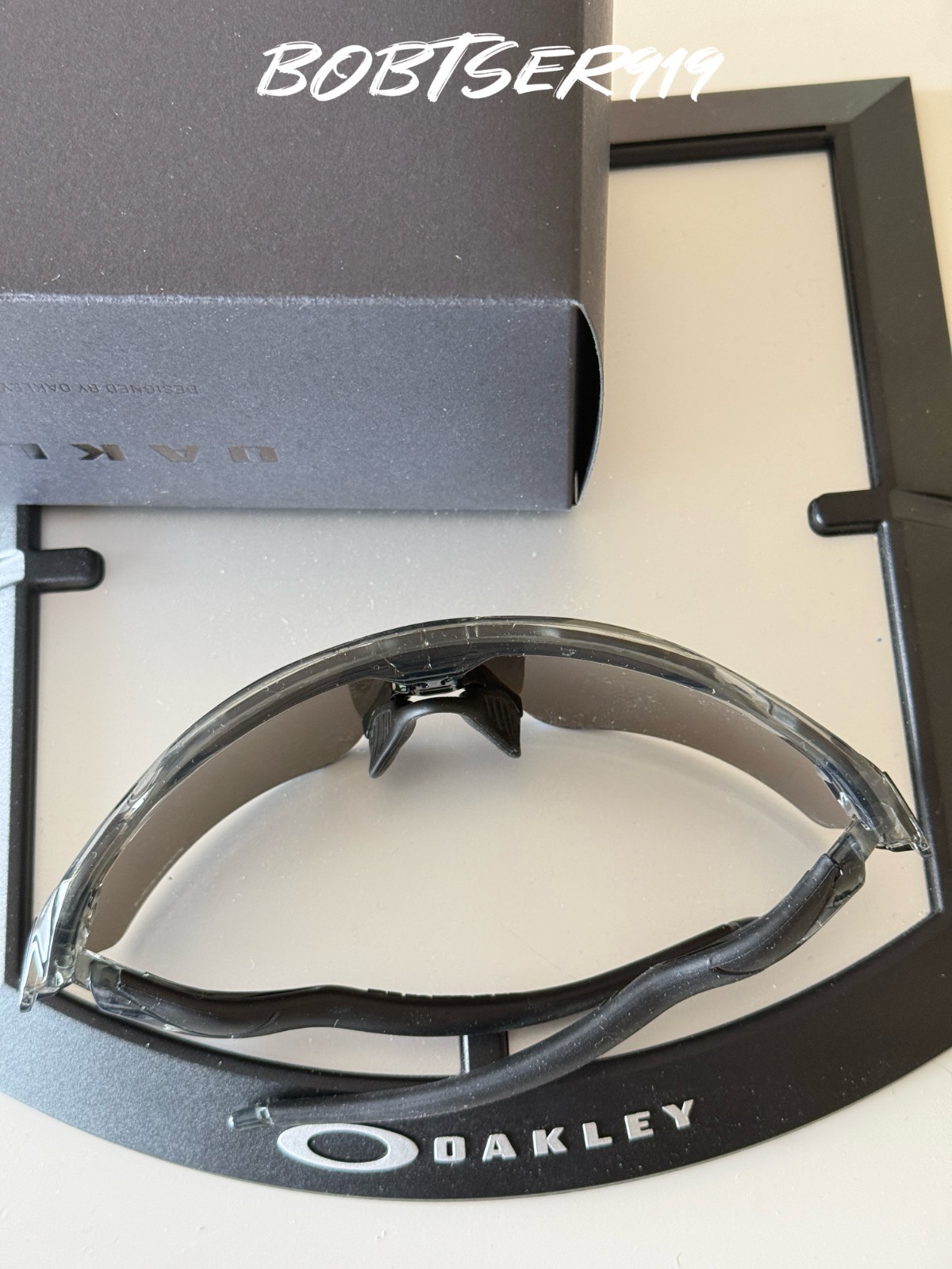 New Oakley OO9208 Radar EV Path Sunglasses Clear Gray Frame Prizm Mirrored Lens