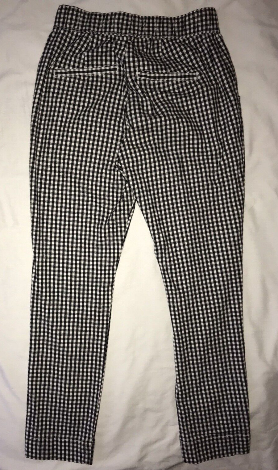 Hollister Black and White Checkered Pants Woman XS