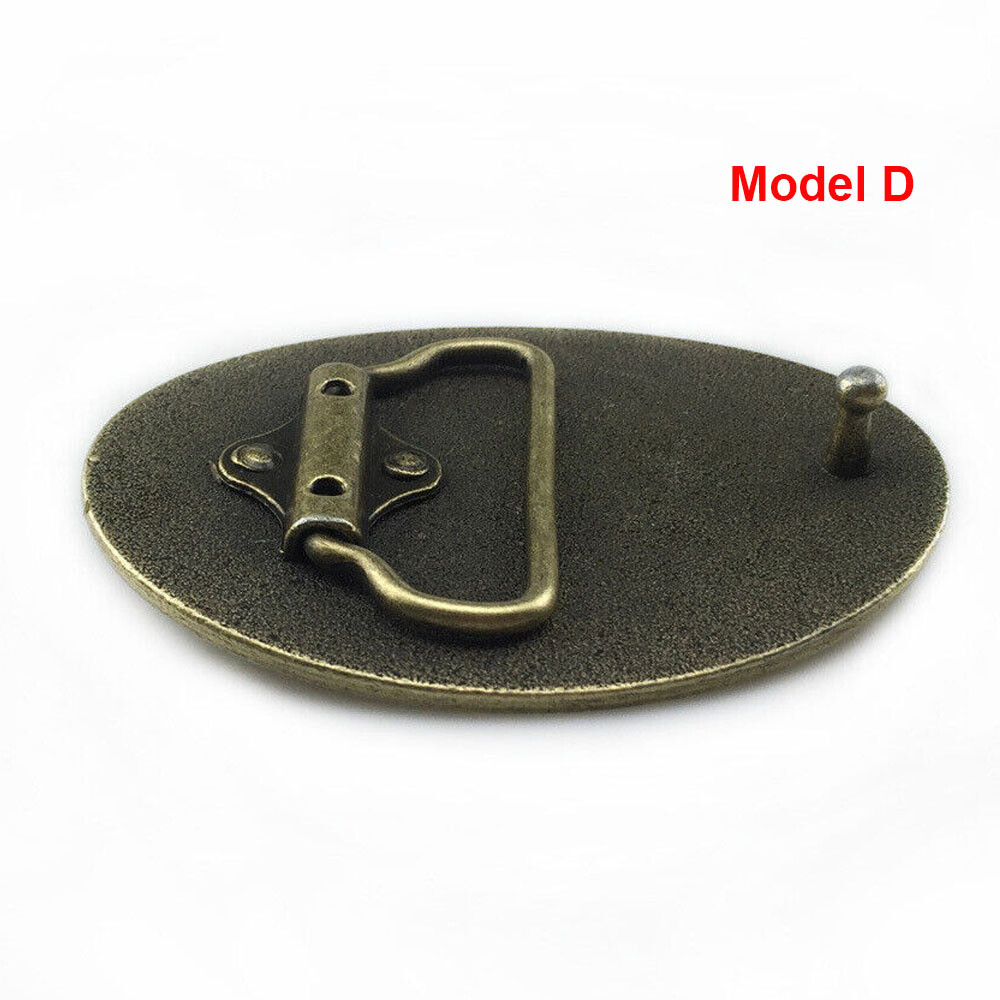 Western Cowboy Buckle Vintage Alloy Bull Engraved Belt Buckle fits 1-1/2″ Belt