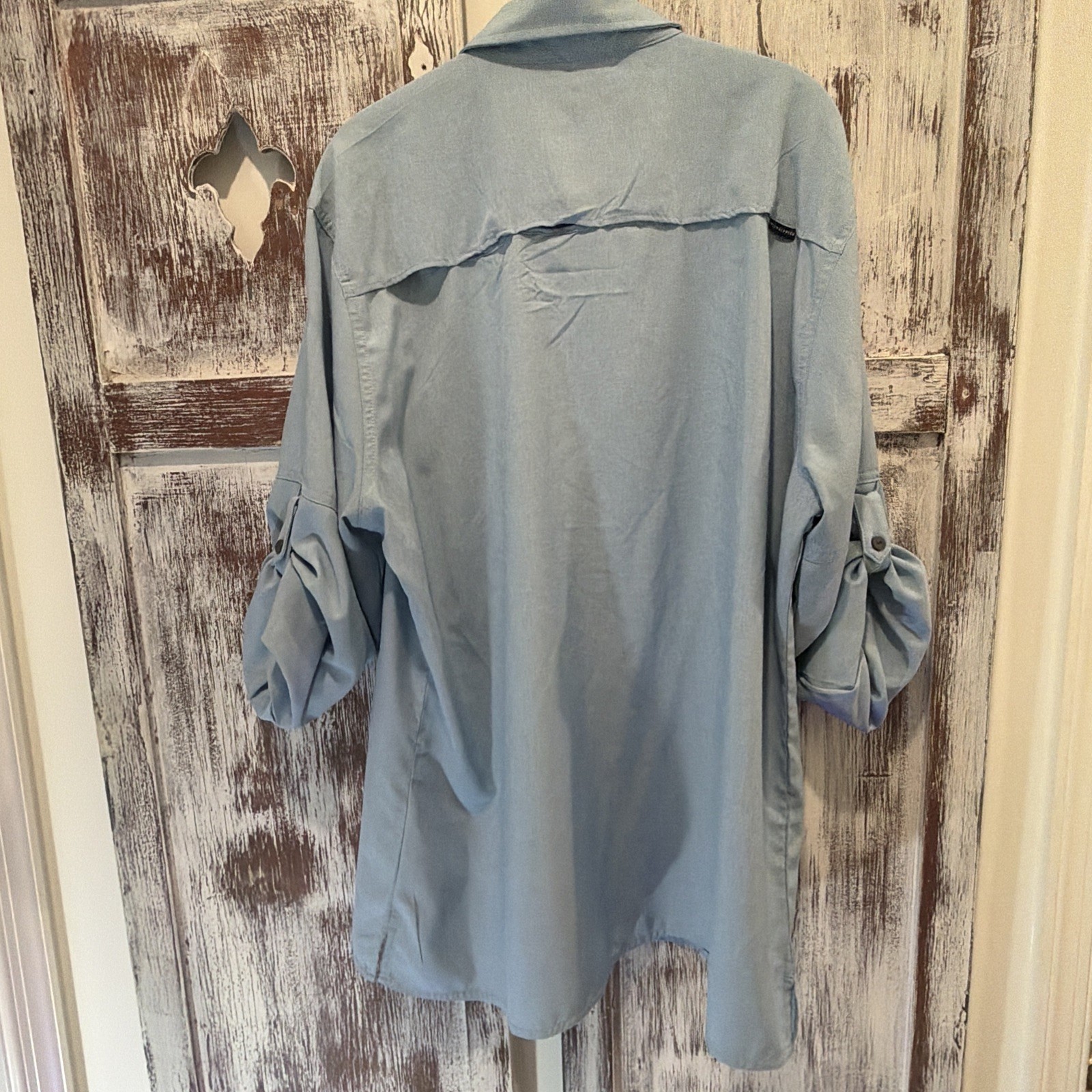 Fish Hippie🌟Men SZ~XL Performance Outdoor Button/Roll~Tab Long~Sleeve Shirt💥