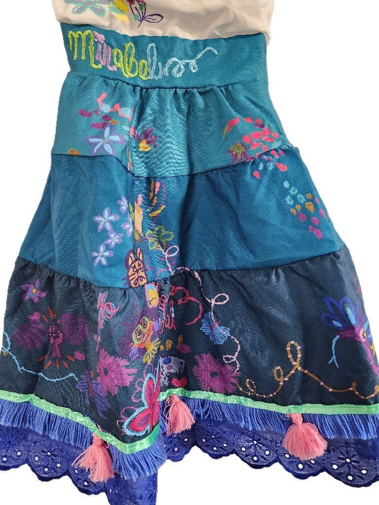 Disney Encanto Mirabel Madrigal Dress Sz 3-10 Costume Dress,plain,NWT SHIPS FREE