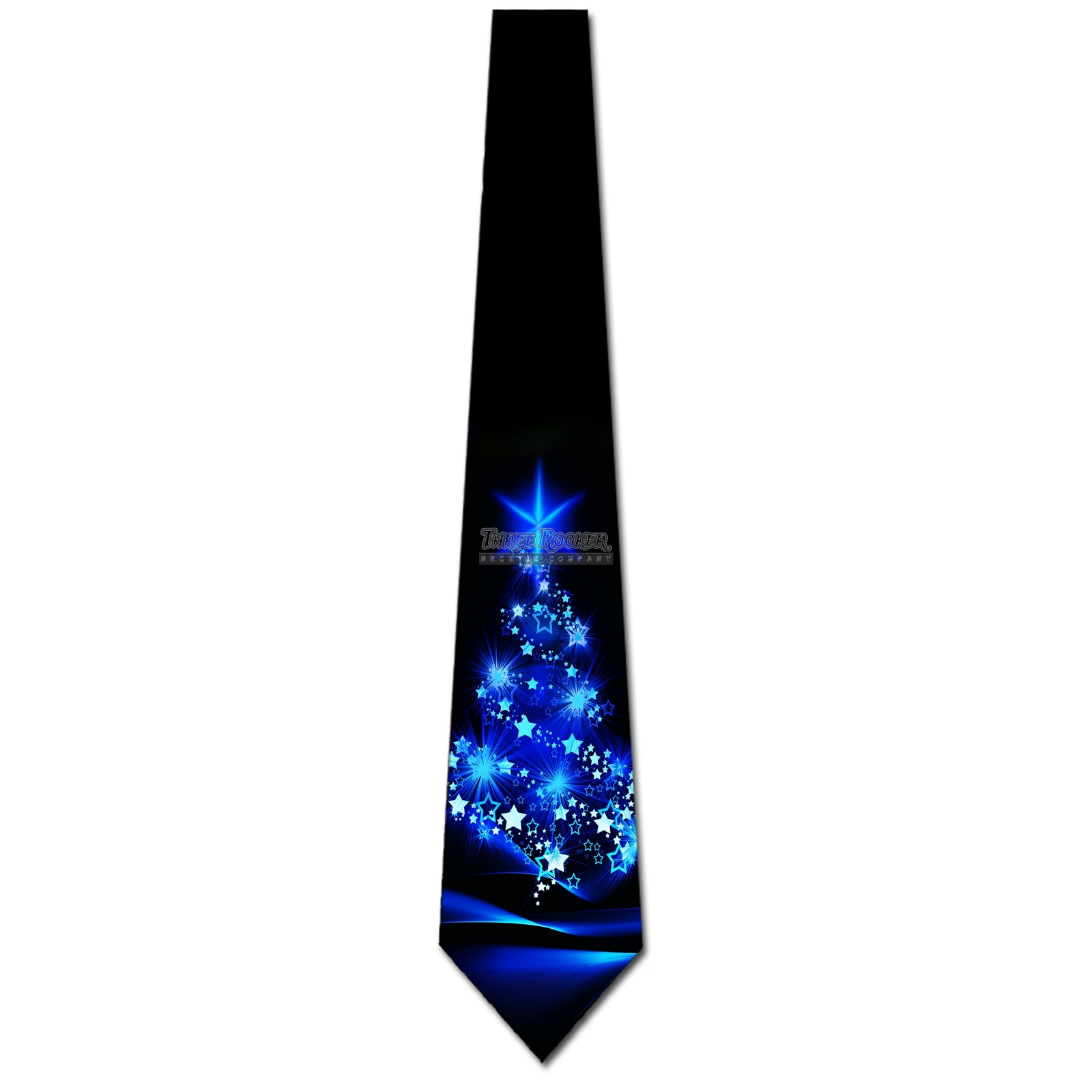 Christmas Ties Men’s Xmas Tree Holiday Necktie Black Tie