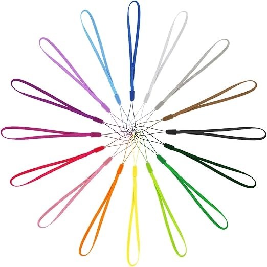 10 or 32 Pcs 7 Inch Colorful Hand Wrist Strap Lanyard for USB Keys Flash Drive