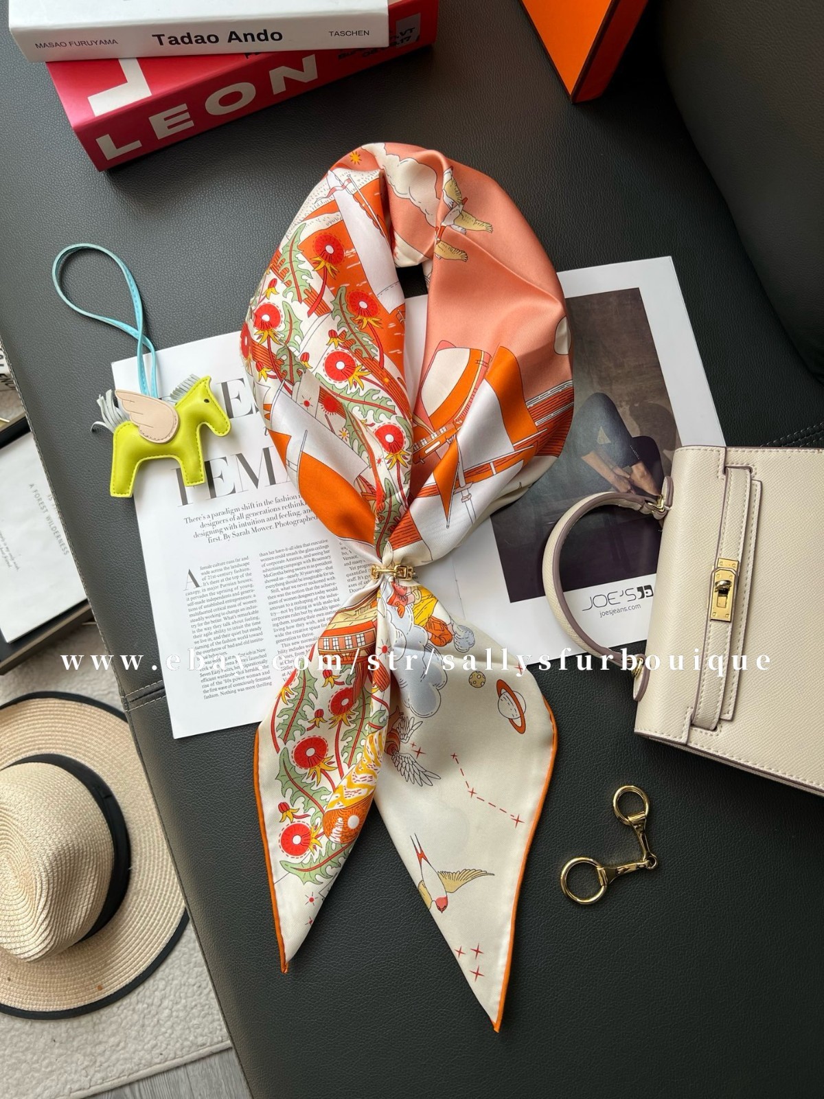 2026 Sallys Boutique 18 Momme Heavy Twill Silk Wrap Scarf Boats Print Shawl 35″