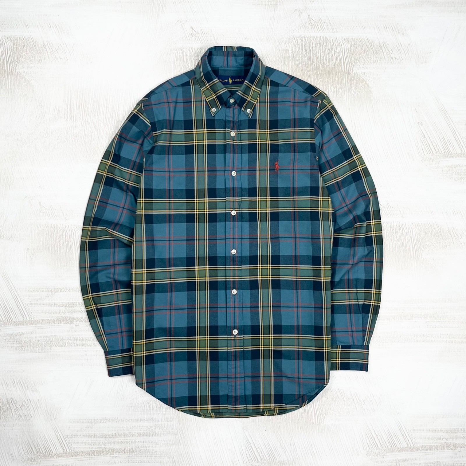Polo Ralph Lauren Men’s Vintage Checked Plaid Button Down Classic Shirt Size S