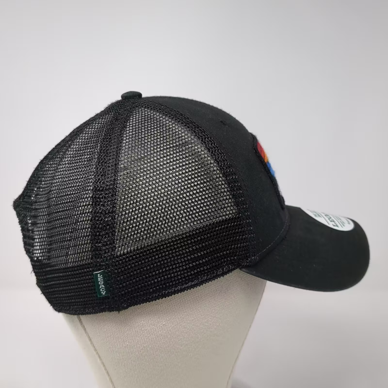 Legacy Trucker Hat Black OS Utah Embroidered Patch Mesh Snapback Lo-Pro Curved