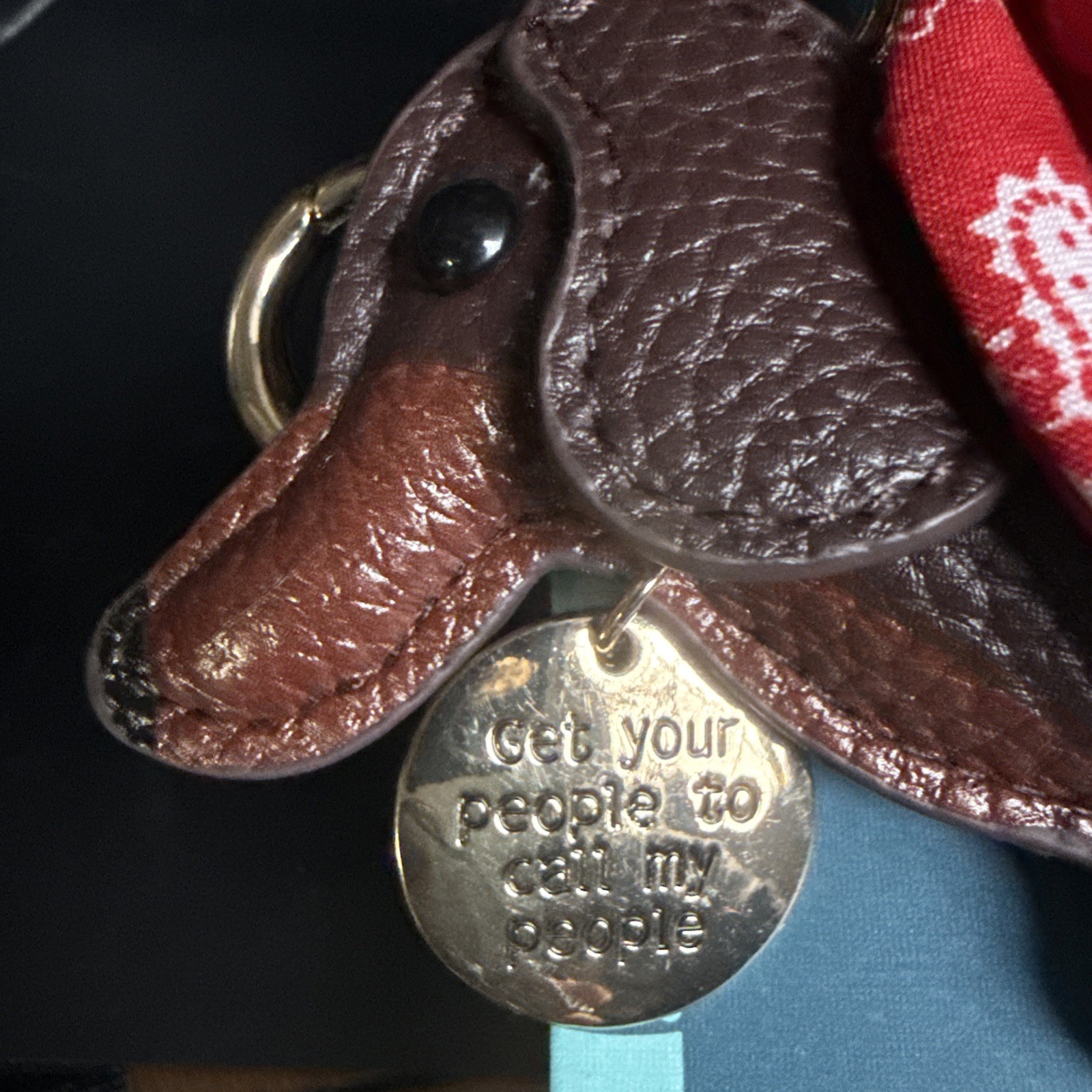 Piper K Dachshund (Wiener Dog) Leather Bag Charm / Key Chain Viral On TikTok NEW