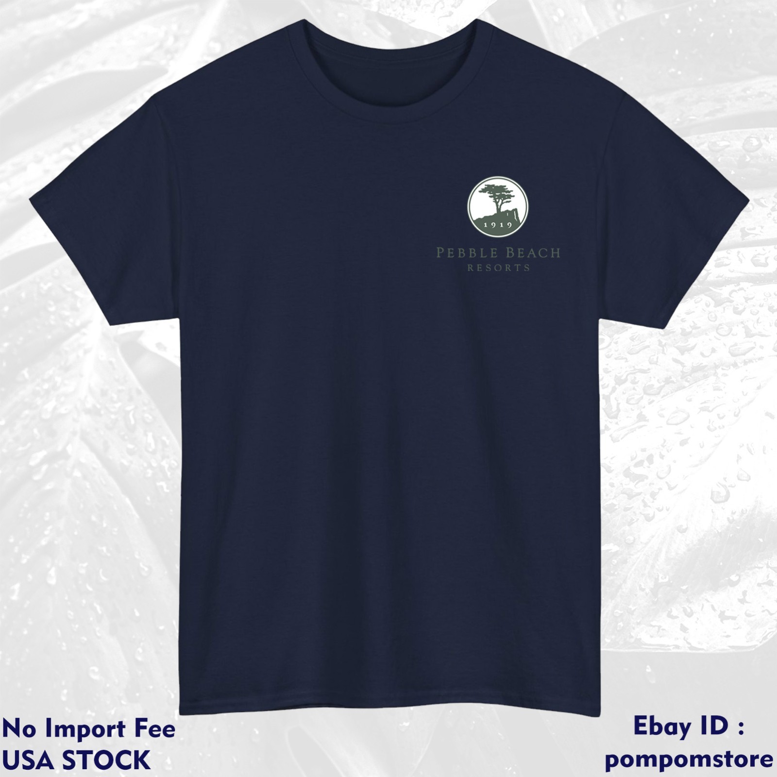 Pebble Beach Golf Club Logo Cotton Colors S M L XL 2XL 3XL – 5XL Made In USA
