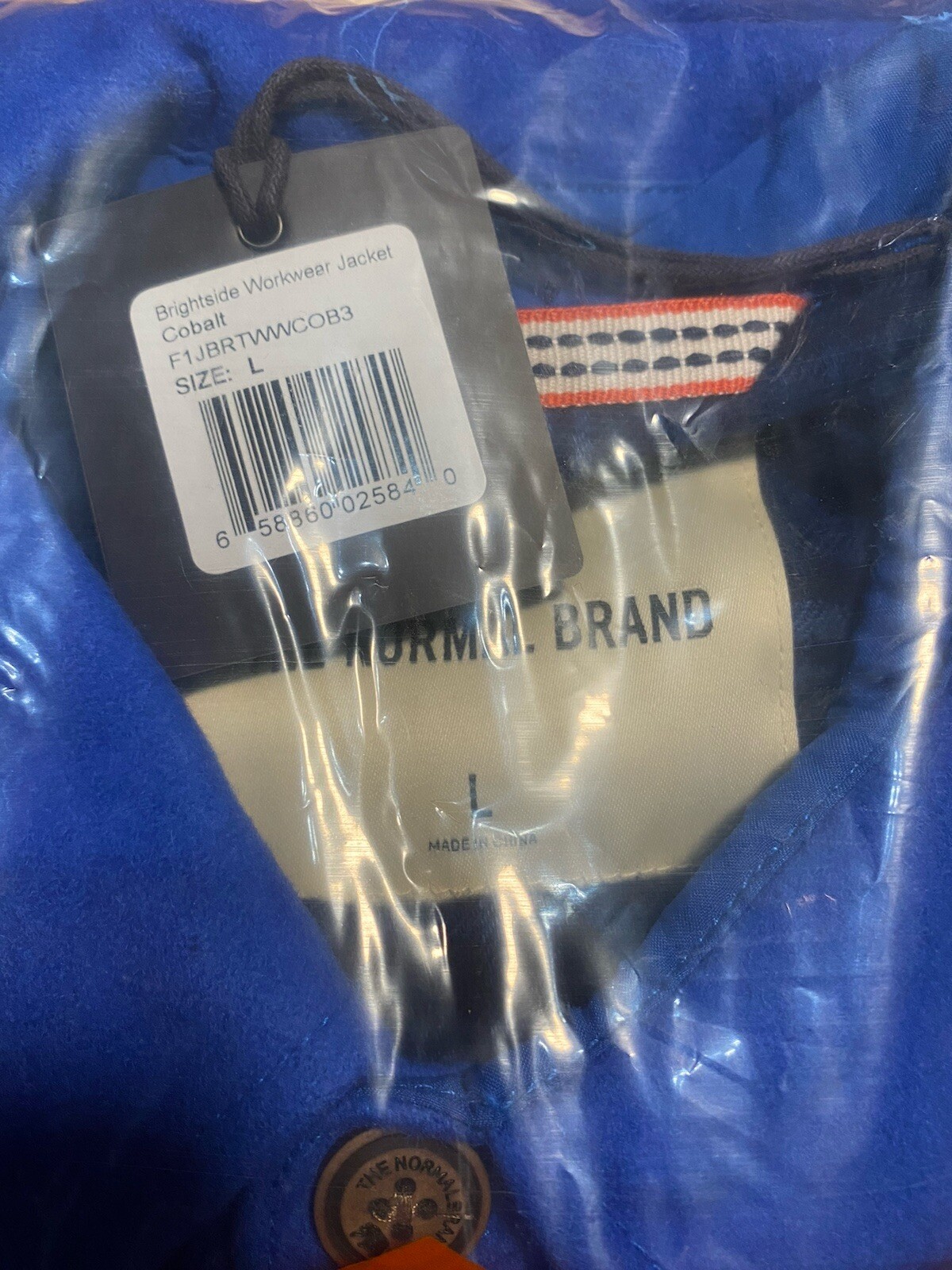 The Normal Brand-Men’s Brightside Flannel Jacket. Color: Cobalt Size Large *New*