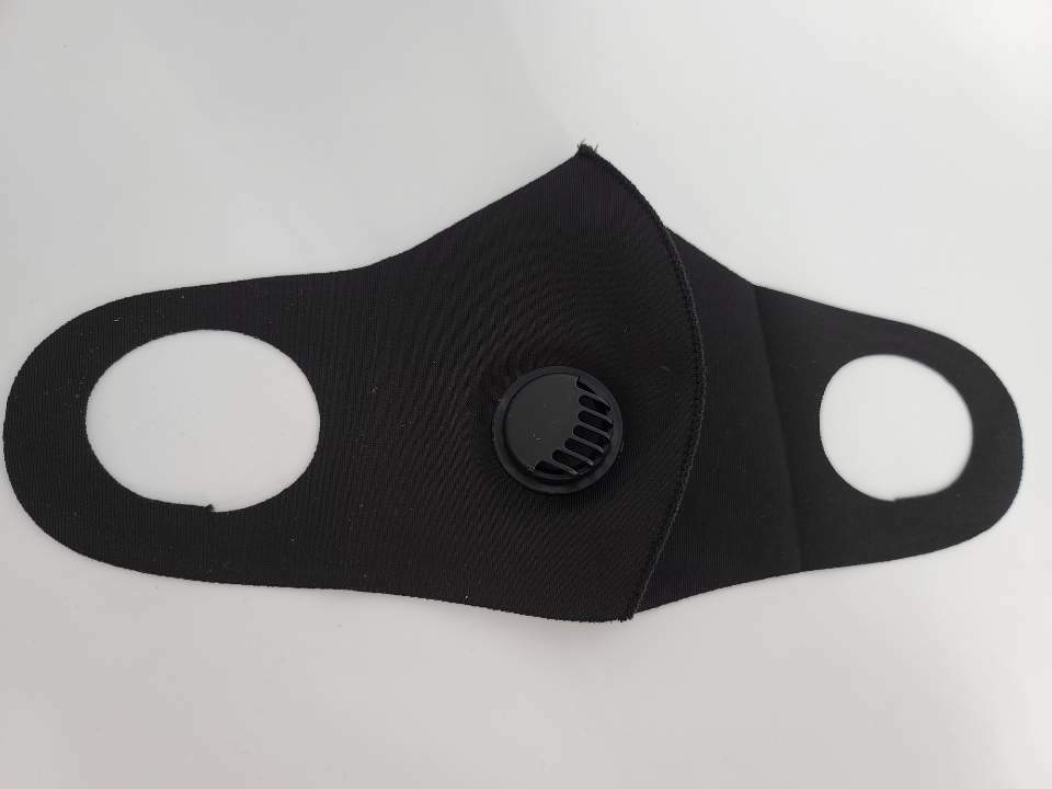 (2ea) RESPIRATOR FILTER FASHION FACE BLACK MASK WASHABLE & REUSABLE