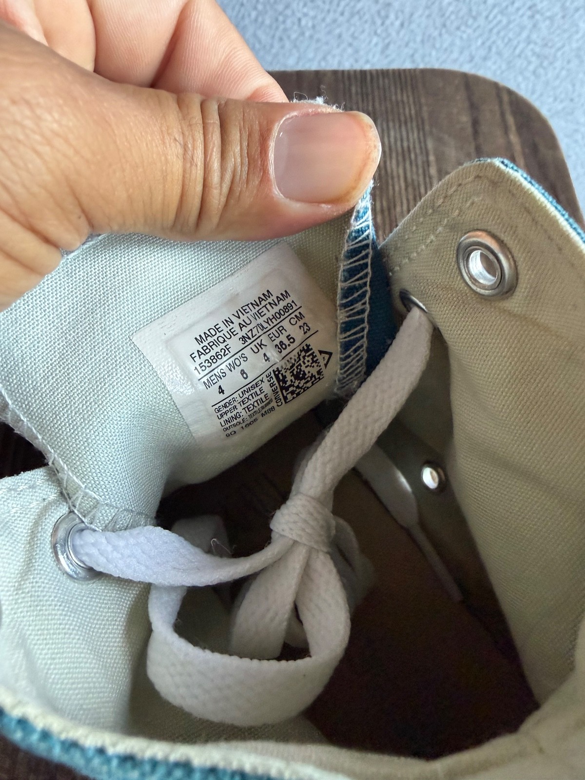 Converse Chuck Taylor All Star High Top Canvas Sneaker Men 4 Women 6 Turquoise