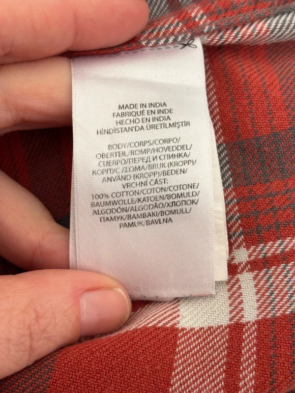 Polo Ralph Lauren Women’s Red Check Shirt Cotton Logo Button Up UK 8