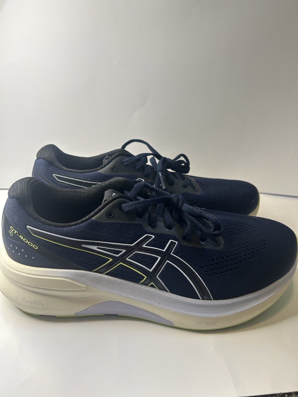 ASICS GT-4000 4 Women’s 9.5 D Wide Running Walking Shoes Navy Blue Cushion
