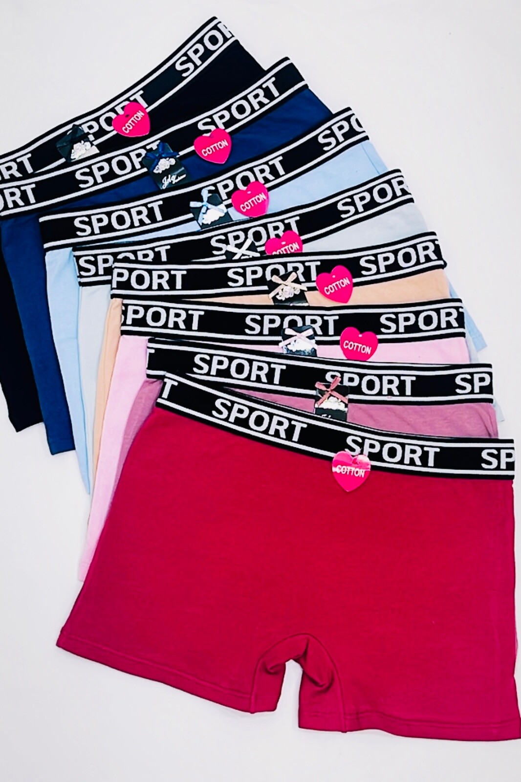 6 Pack Women’s Sports Cotton Boxer Shorts BoyShorts Yoga Fitness Gym 010 S~2XL